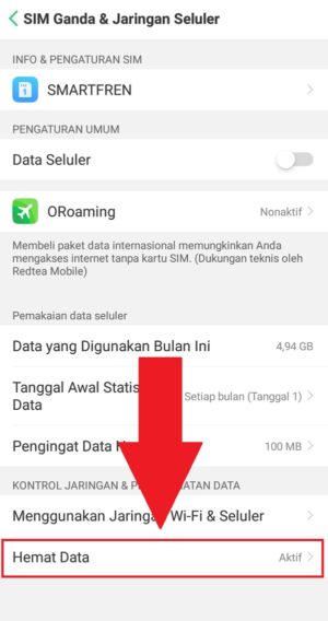 Aktifkan mode "Hemat data"