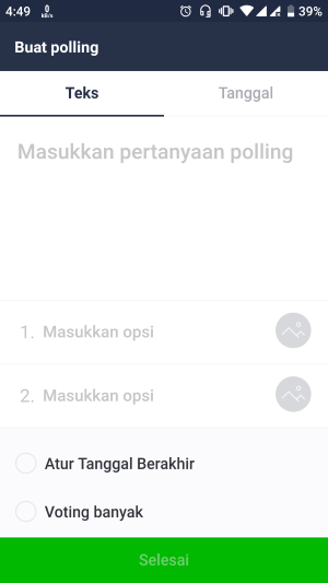 Cara membuat polling di LINE 9