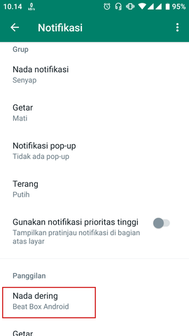 Cara mengganti nada dering WhatsApp (bisa dengan lagu/mp3) 17