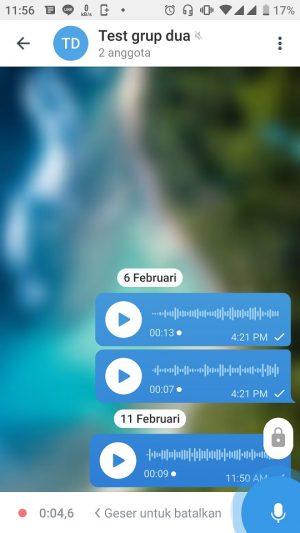 Cara mengirim pesan suara (VN) di Telegram 7