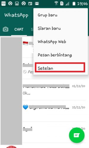 Tap "Setelan".