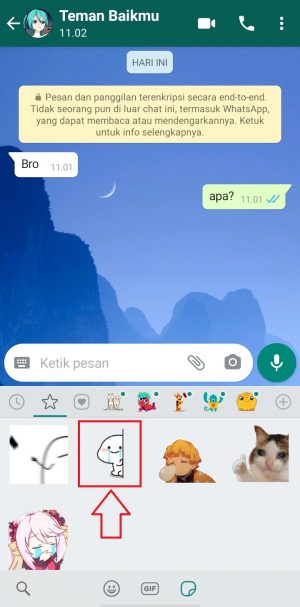 2 Cara Hapus Stiker di WhatsApp (Stiker Buatan sendiri/Favorit) 8