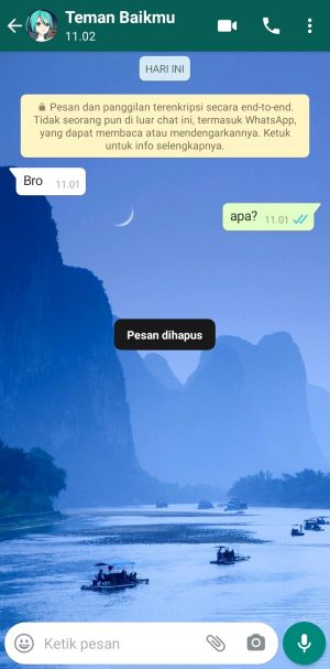 Cara menghapus stiker WhatsApp (dari chat, menu favorit,dll) 5 hasil stiker yang berhasil terhapus