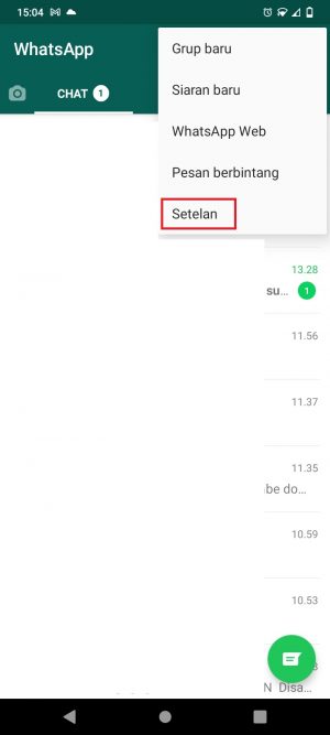 klik SETELAN