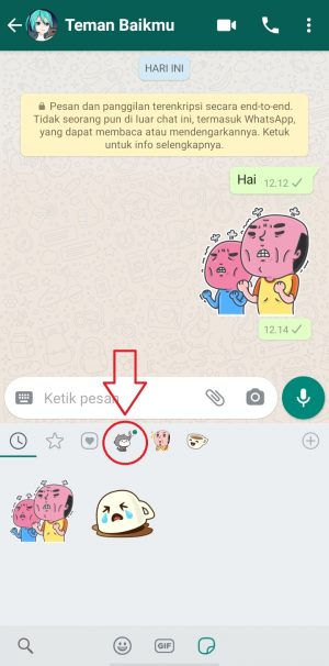 Cara menambahkan stiker baru di WhatsApp 18