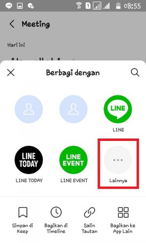 Tap "Lainnya". 