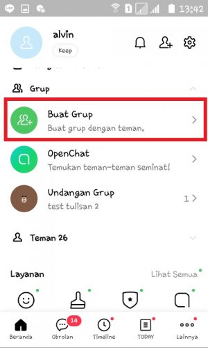 Tap "Buat Grup".