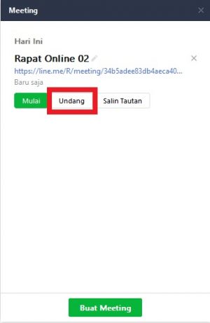 Tap "Undang" untuk mengundang orang.