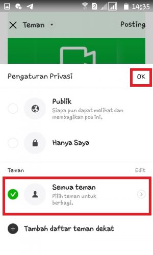 Tap "Semua Teman". 