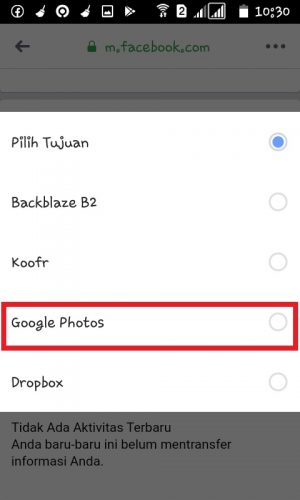 Cara memindahkan foto Facebook ke Google Photo 18