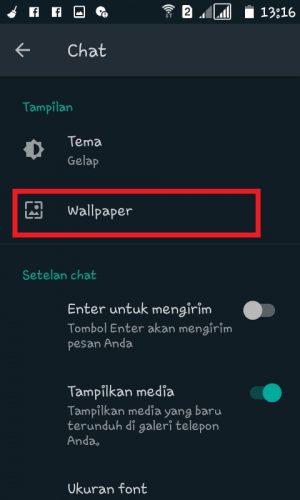 Tap "Wallpaper". 