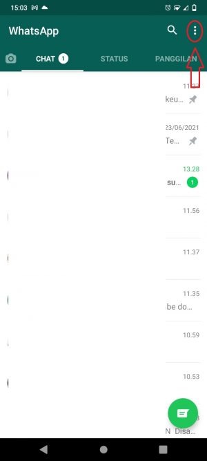 Cara Menghemat Kuota WhatsApp (Misalnya saat telponan, vc, dll) 27 klik TITIK TIGA