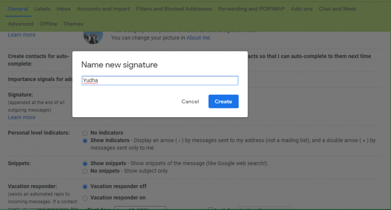 Cara membuat Signature di email Gmail (via laptop dan aplikasi) 30