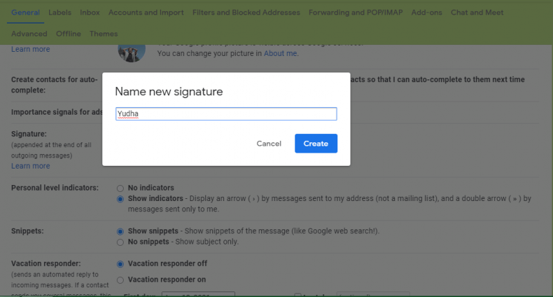 Cara membuat Signature di email Gmail (via laptop dan aplikasi) 12