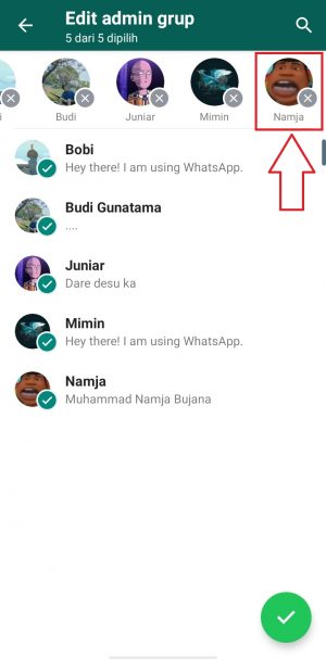 Cara Menambahkan Teman Jadi Admin di Grup WhatsApp (LENGKAP) 11 ketuk tanda silang di foto profil untuk menghapus anggota dari pilihan