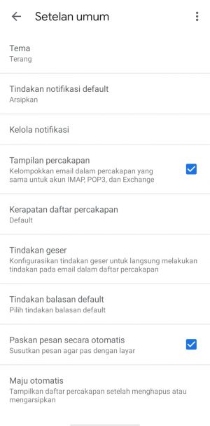 tema aplikasi gmail akan kembali seperti semula