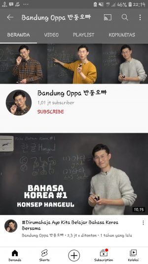 5 Channel Youtube Indonesia untuk Belajar Bahasa Korea 1 Belajar Bahasa Korea mulai dari 0