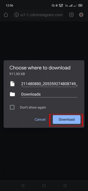Klik dan pilih "download"