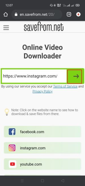 Cara Download Video Reels Instagram Ke Galeri HP 9 Klik dan pilih "panah"