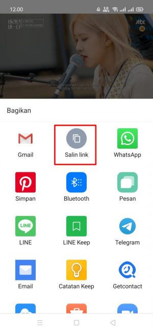 Cara download video dari Youtube menjadi MP3 tanpa aplikasi 2 Pilih dan klik "salin link"