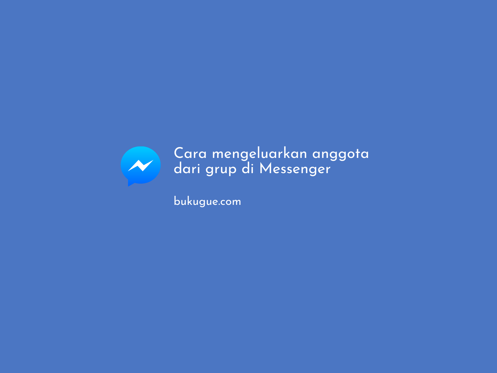 Cara mengeluarkan anggota dari grup chat di Messenger
