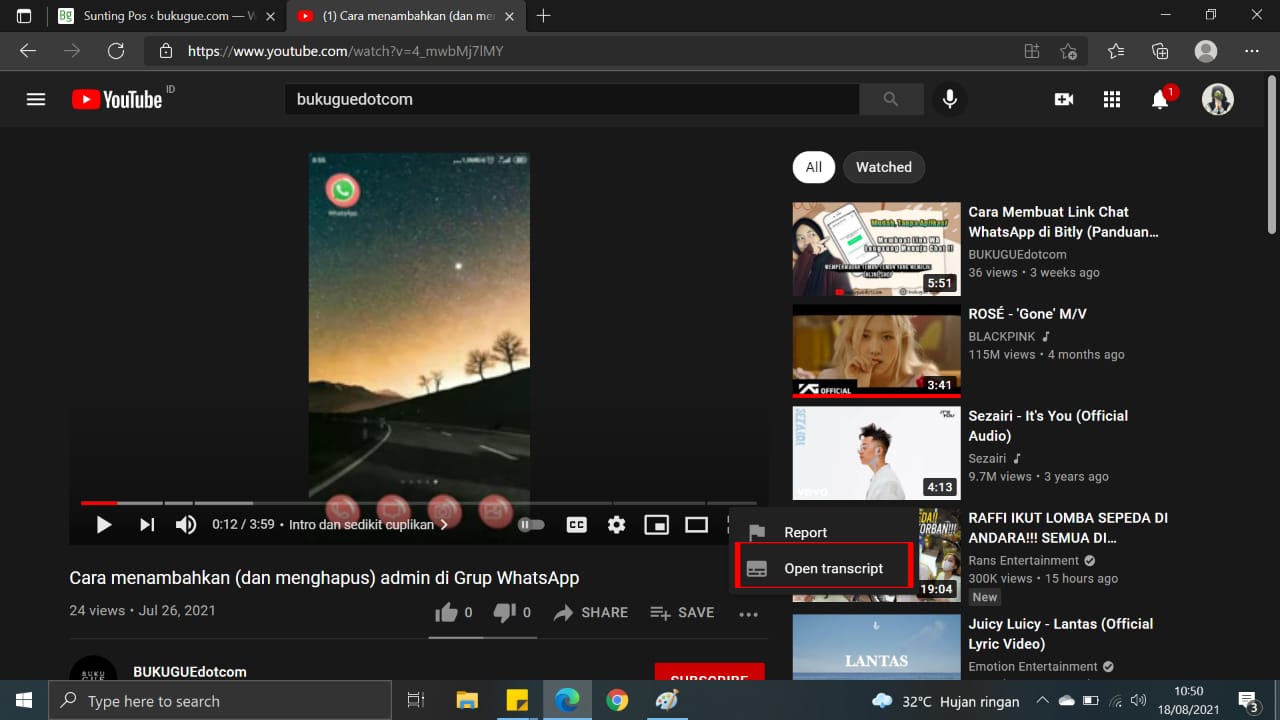 cara download video youtube dan subtitle