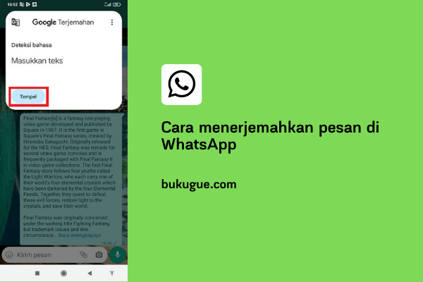 Cara menerjemahkan pesan di WhatsApp (lengkap)
