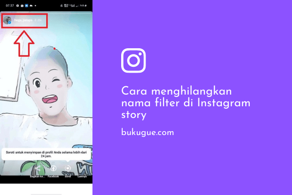 Cara Menghilangkan Nama Filter di Instagram Story (100% berhasil)