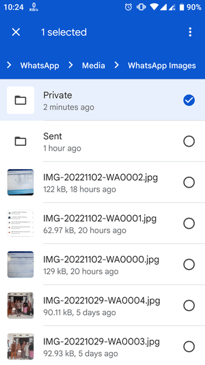 Apa itu Folder Private WhatsApp? 10