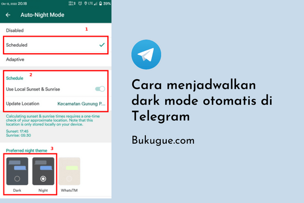 Cara Menjadwalkan Dark Mode Otomatis di Telegram