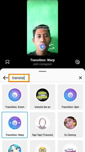 Cara Menggunakan Efek Transisi di Reels Instagram 9