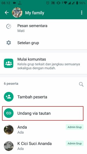 Cara Membuat Link Grup WhatsApp Untuk Mengundang Teman 3