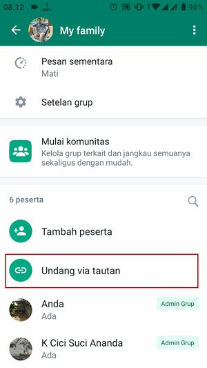 Cara Membuat Link Grup WhatsApp Untuk Mengundang Teman 7