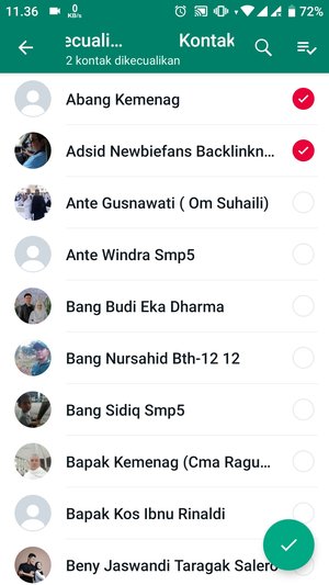Cara menyembunyikan info di WhatsApp untuk kontak tertentu (tanpa menghapus kontak) 17