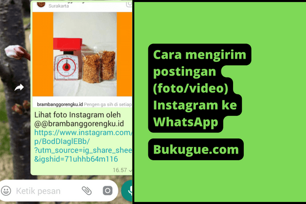 Cara Membagikan Postingan (foto/video) Instagram ke WhatsApp