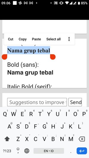 Bagaimana membuat nama grup WhatsApp 𝘁𝗲𝗯𝗮𝗹 atau dengan font 𝔲𝔫𝔦𝔨 lainnya? 3