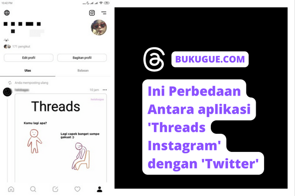 12 Perbedaan aplikasi ‘Threads Instagram’ dengan ‘Twitter’