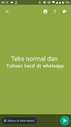 Cara Membuat Tulisan Kecil ˢᵉᵖᵉʳᵗᶦ ᶦⁿᶦ di WhatsApp (Di Chat, Status dan Nama) 58
