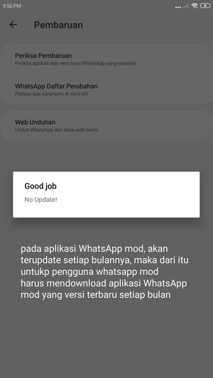 update-an pada whatsapp mod harus mendownload aplikasi lagi