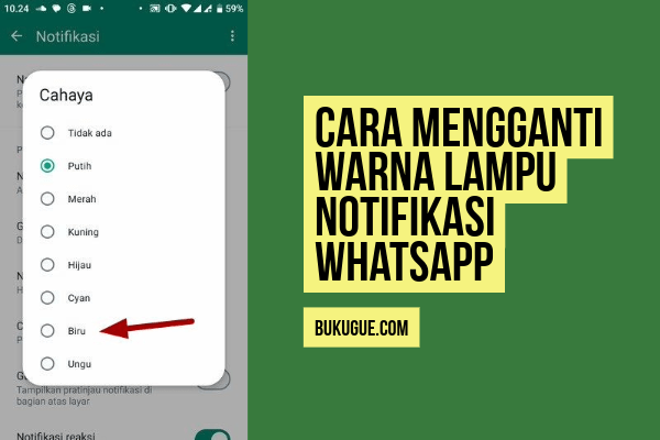 Cara Mengganti Warna Lampu Notifikasi WhatsApp