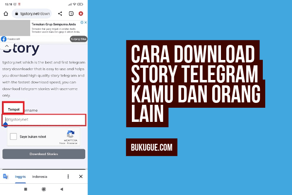 Cara Download Story Telegram Kamu dan Orang Lain