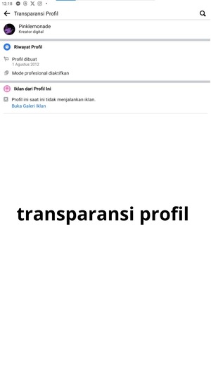 transparansi profil