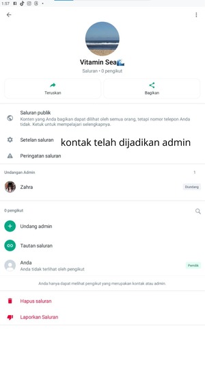 Kamu sudah berhasil menambahkan admin.