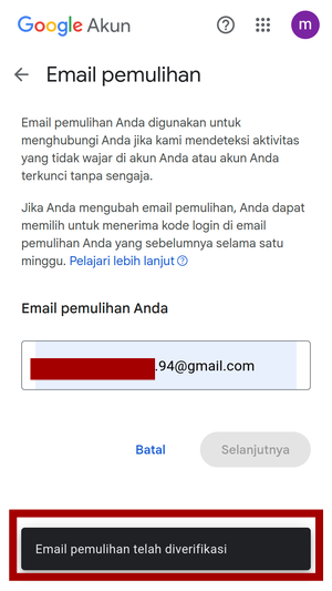Cara Menambahkan Email Pemulihan Di Gmail (Penjelasan Singkat) 91
