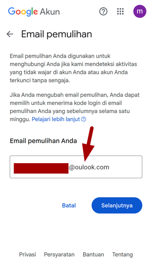 Cara Menambahkan Email Pemulihan Di Gmail (Penjelasan Singkat) 3