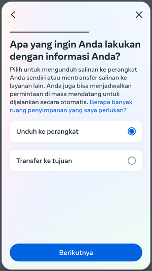 Cara Backup Chat DM di Instagram Melalui Fitur Unduh Informasi 9