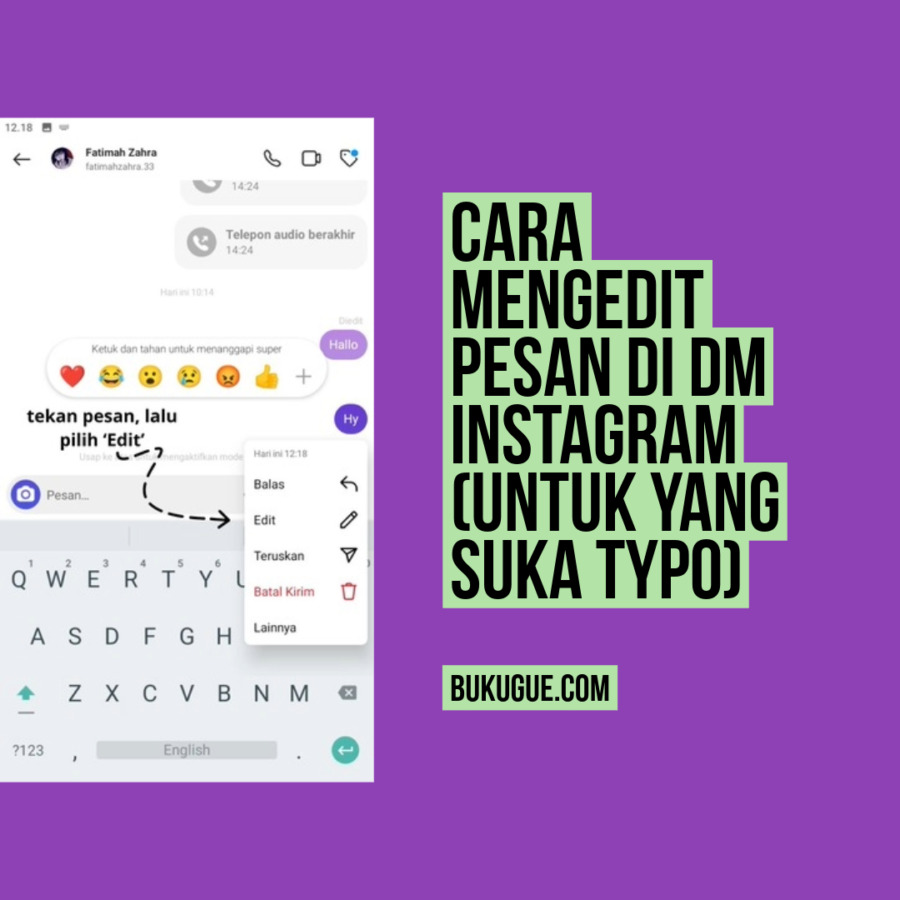 Cara Mengedit Pesan di DM Instagram Untuk Yang Suka Typo