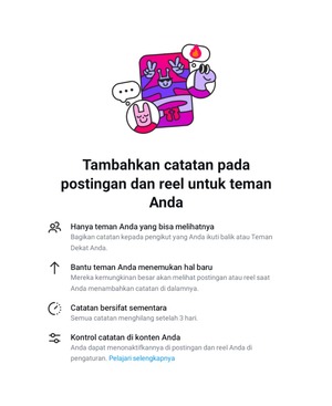 Cara Menambahkan Catatan ke Postingan atau Reel di Instagram