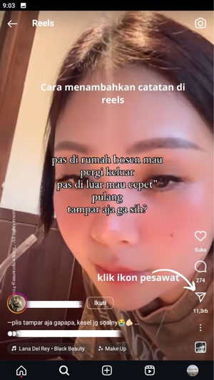 klik ikon pesawat