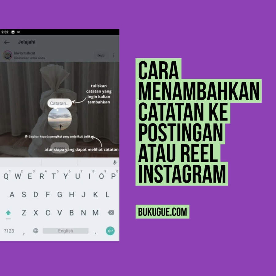 Cara Menambahkan Catatan ke Postingan atau Reel Instagram